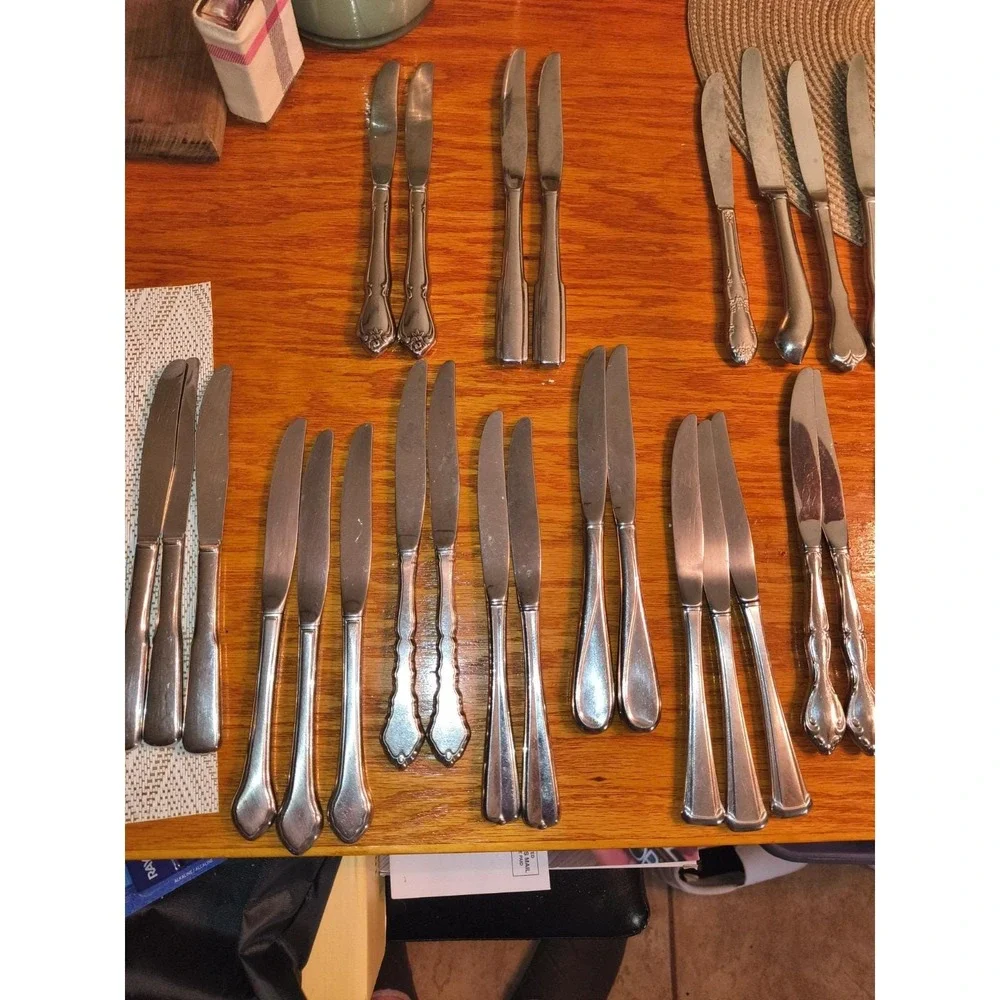 46 Stainless Steel Hollow Handle Knifes 20 Different Designs To Pick From